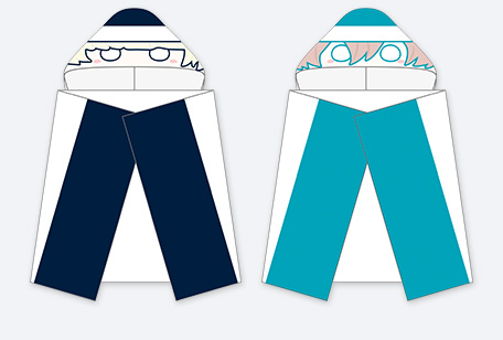 フード付きバスタオル